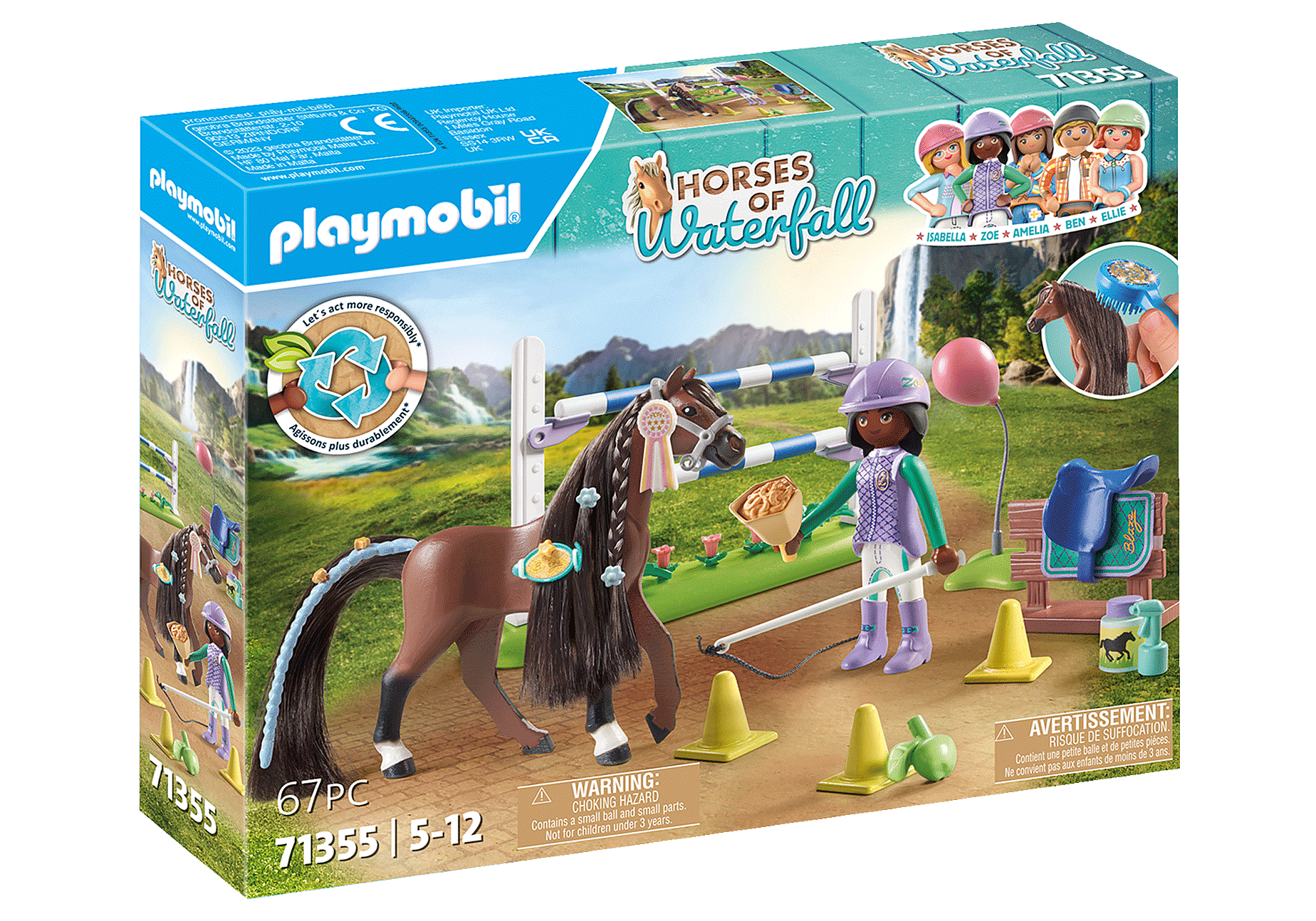 Playmobil 71355  Horses of Waterfall  Zoe & Blaze mit Turnierparcours