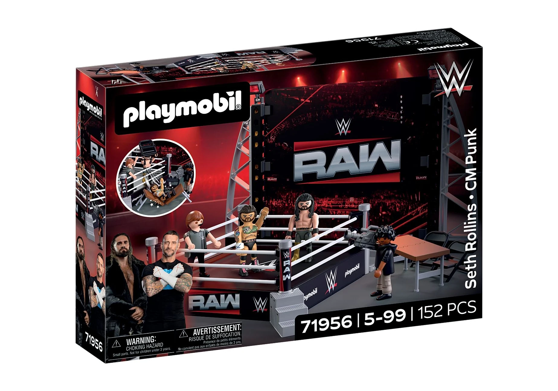 Playmobil 71956 WWE RAW Ring Collectors Set