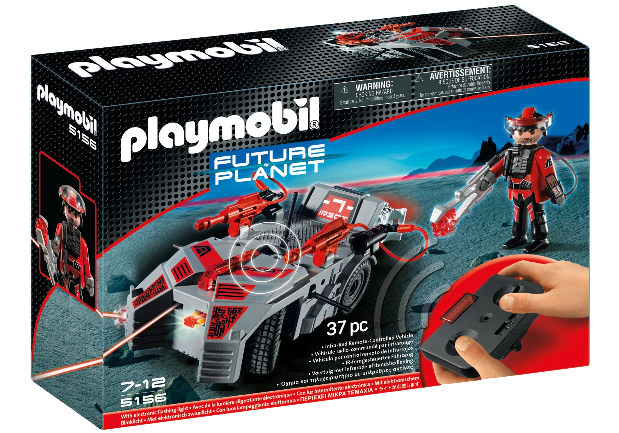 Playmobil 5156 Future Planet Stealer mit KO-Leuchtkanone, IR-ferngesteuert