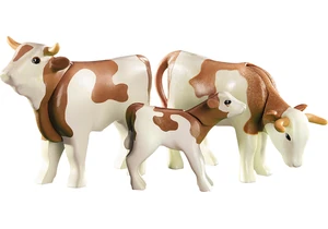 Playmobil 6356    2 Rinder mit Kälbchen (Folienverpackung)