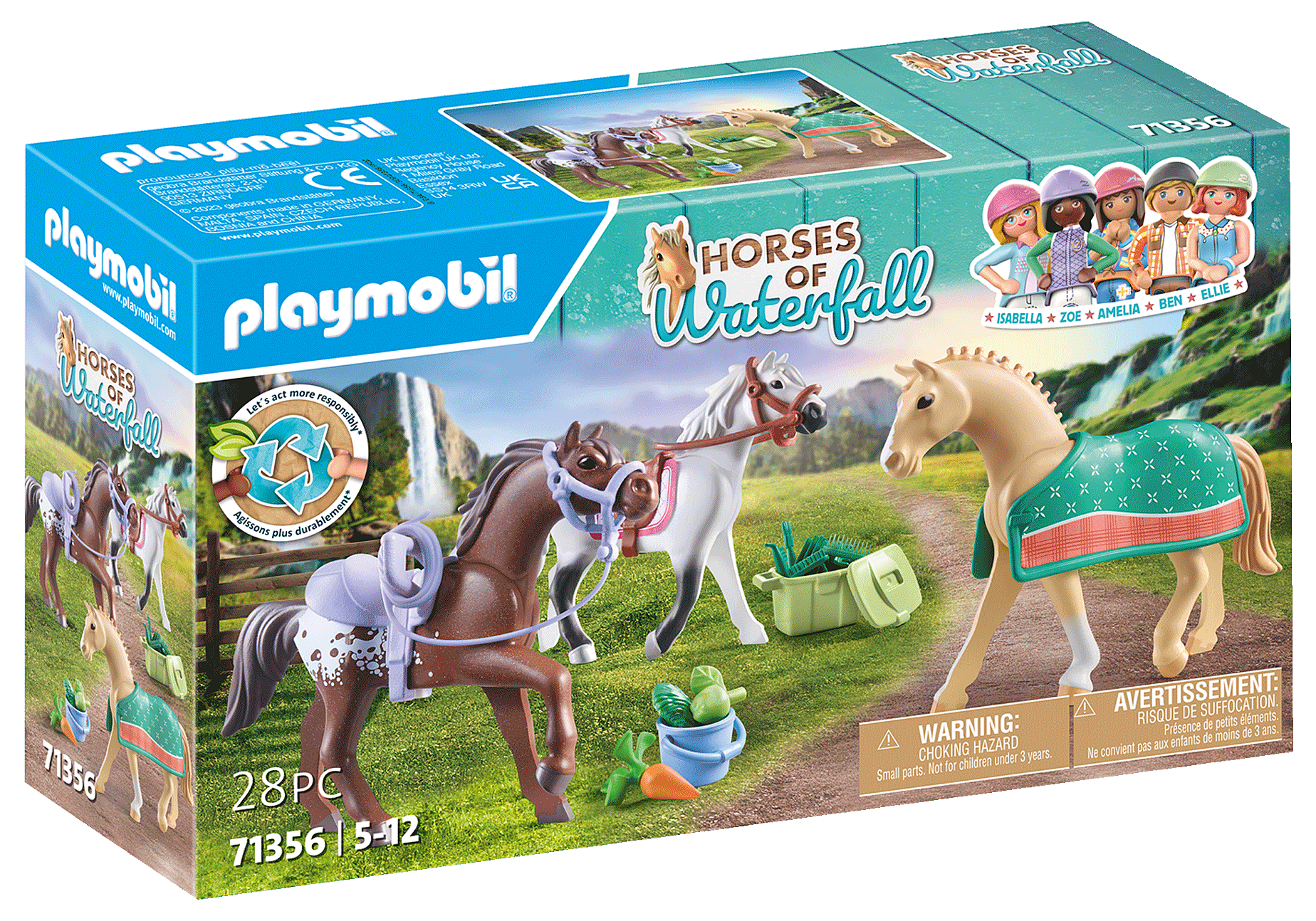 Playmobil 71356  Horses of Waterfall  3 Pferde: Morgan, Quarter Horse & Shagya Araber