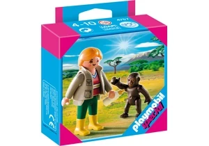 Playmobil 4757    Tierpflegerin mit Gorilla-Baby