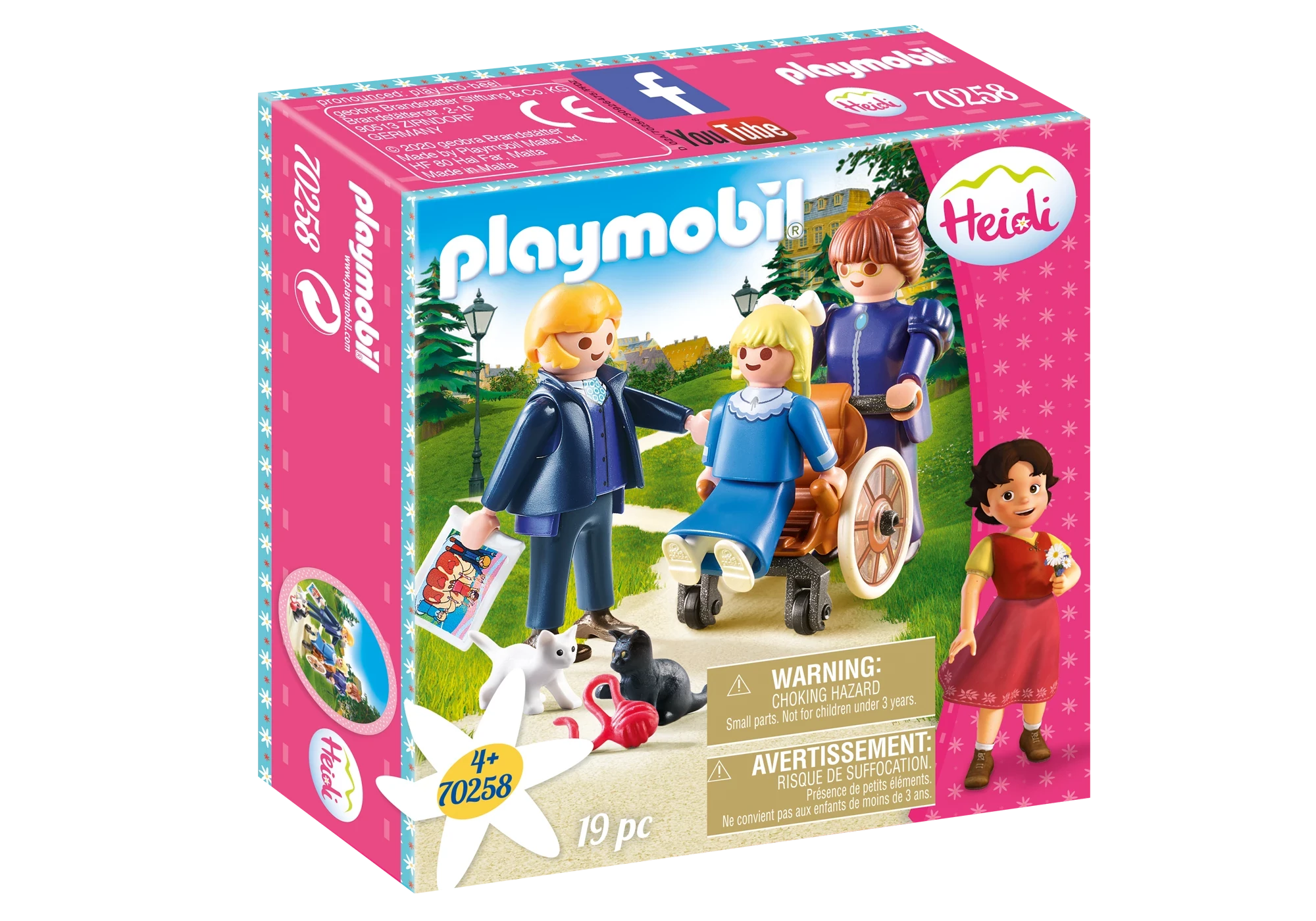 Playmobil 70258  Heidi  Clara mit Vater und Fräulein Rottenmeier