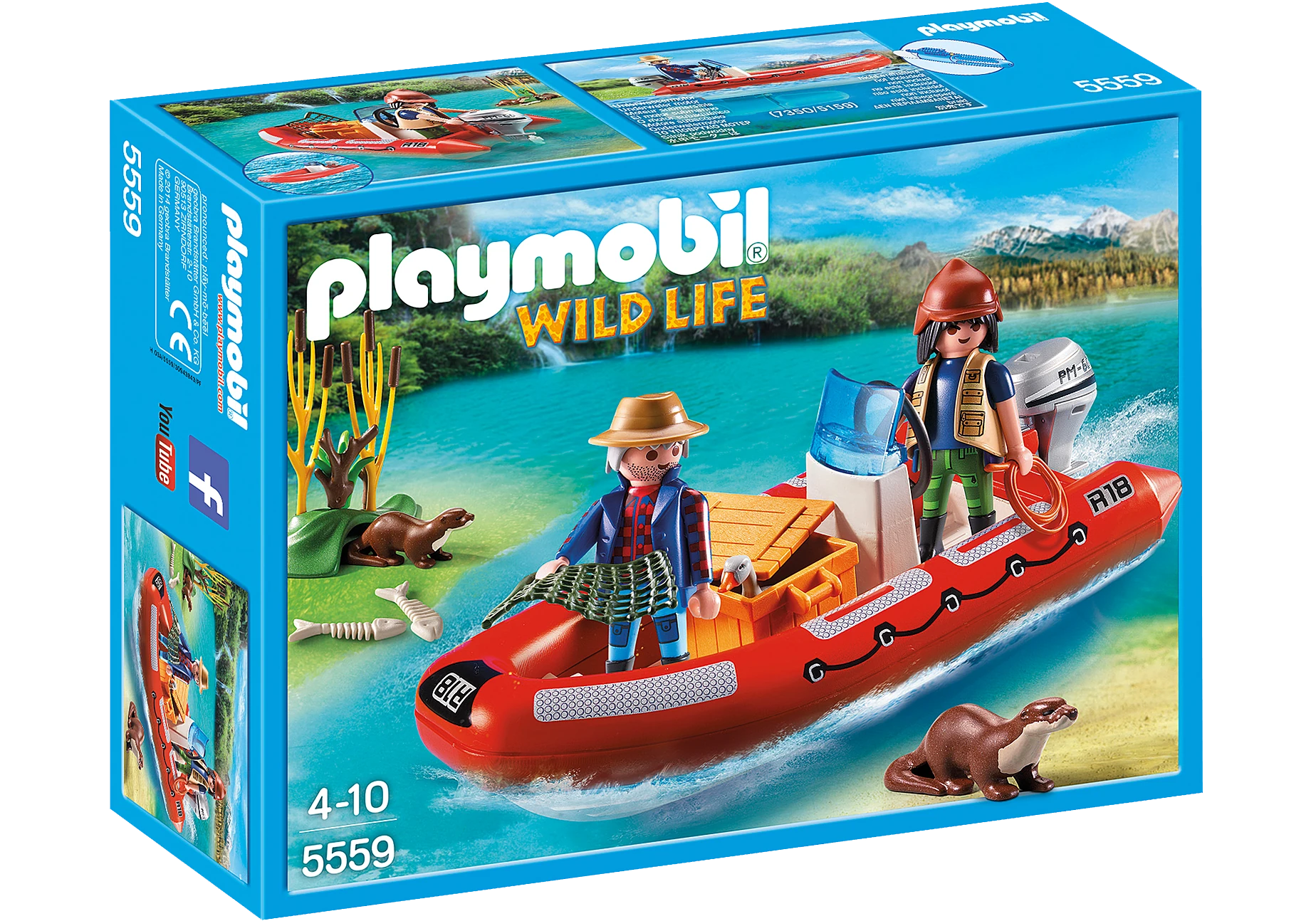 Playmobil 5559  Wild Life  Schlauchboot mit Wilderern