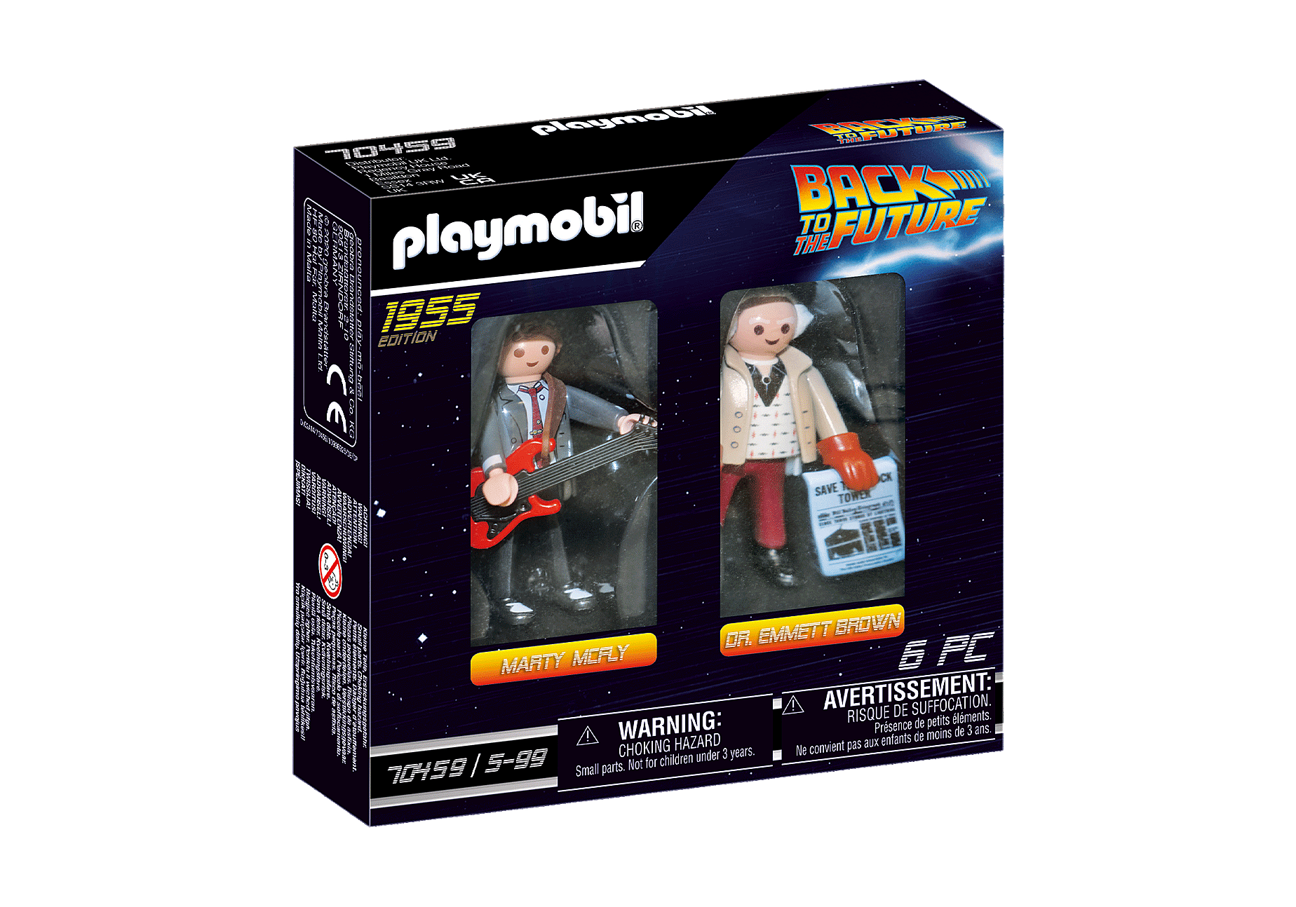 Playmobil 70459  Back to the Future  Marty McFly und Dr. E. Brown 1955