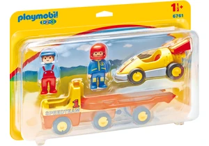 Playmobil 6761 1-2-3   Rennauto mit Transporter
