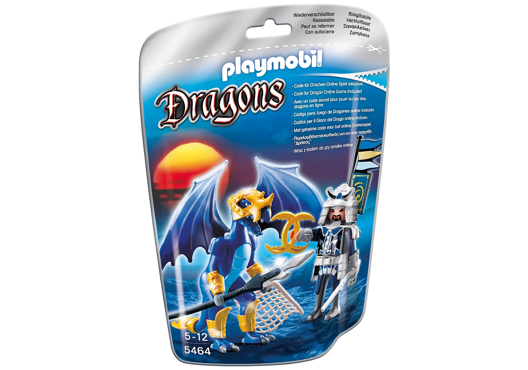Playmobil 5464  Dragons  Ice Dragon mit Kämpfer