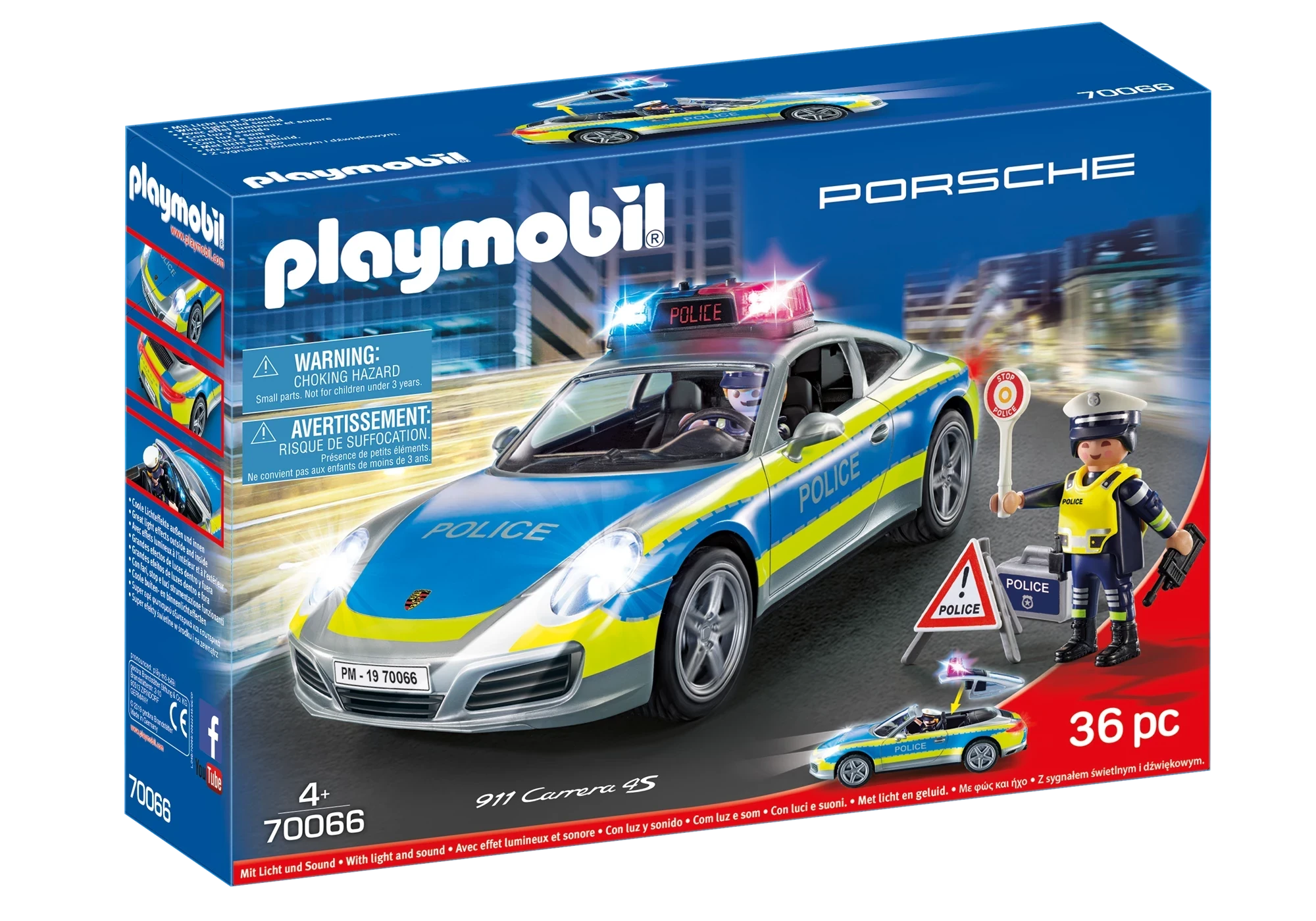 Playmobil 70066  Porsche  911 Carrera 4S Police