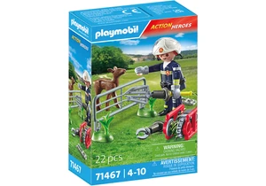 Playmobil 71467  Action Heroes  Feuerwehr-Tierrettung