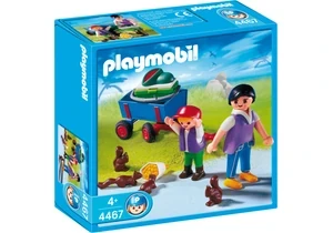 Playmobil 4467    Tierparkbesucher mit Bollerwagen