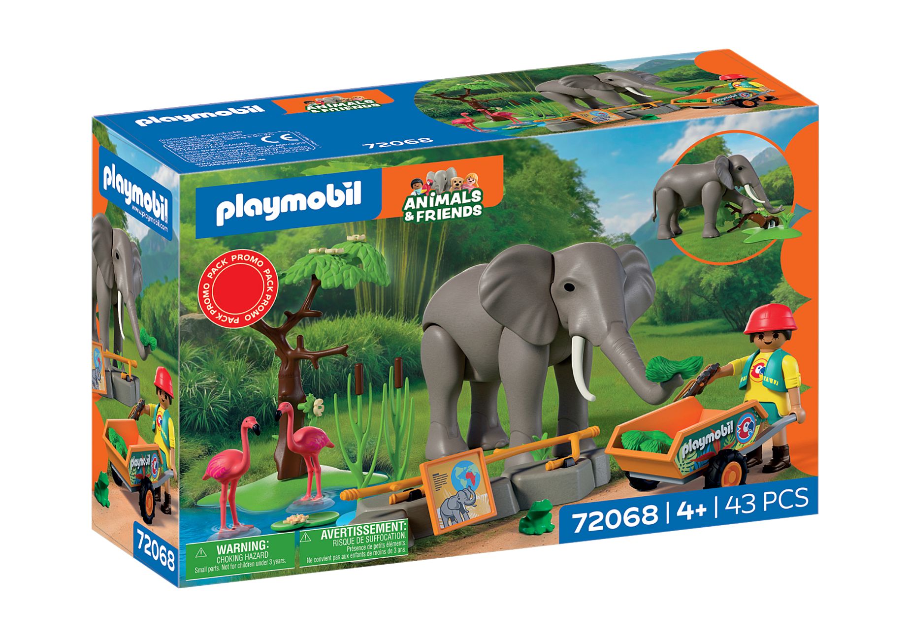 Playmobil 72068  Animals & Friends  Elefant mit Tierpfleger