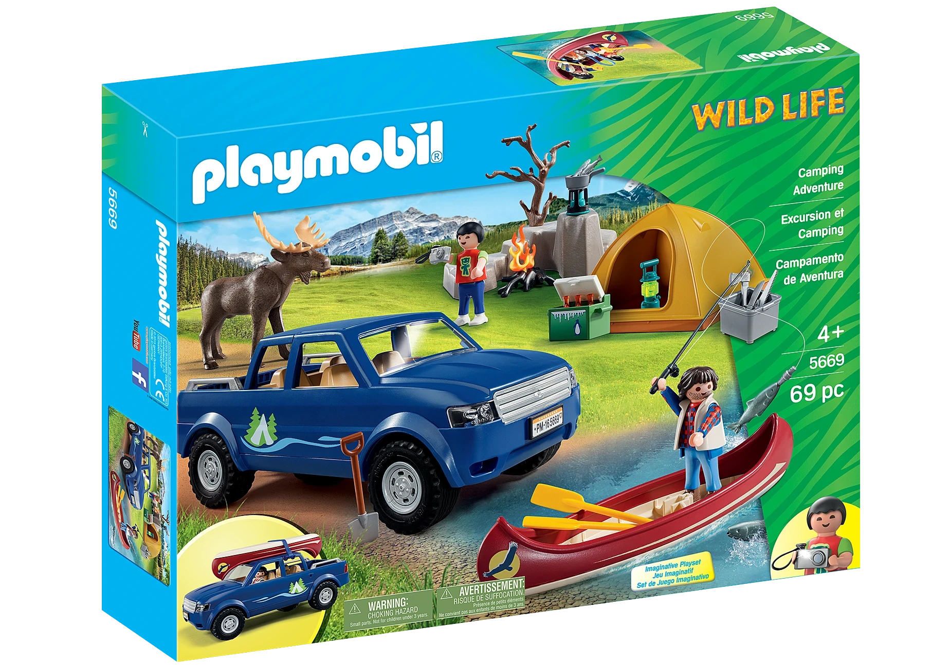 Playmobil 5669  Wild Life  Campingausflug mit Pick-Up