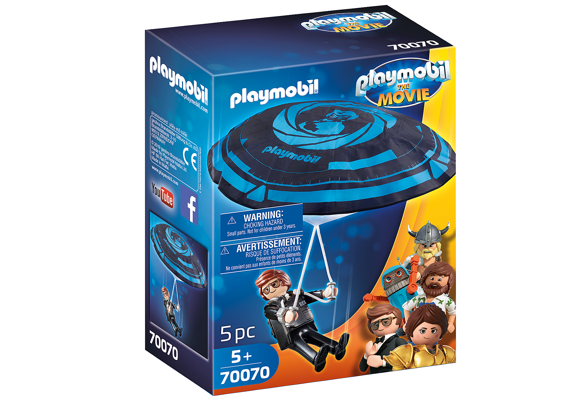 Playmobil 70070  The Movie  Rex Dasher mit Fallschirm