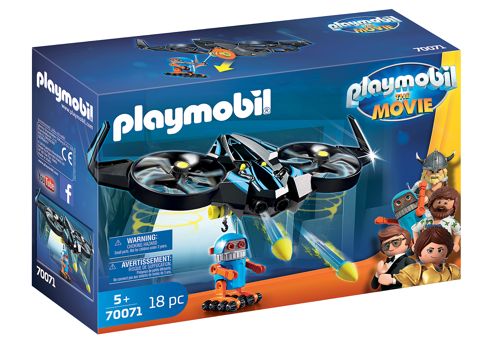 Playmobil 70071  The Movie  Robotitron mit Drohne