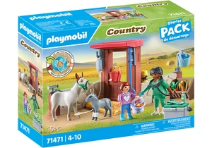 Playmobil 71471  Country Starter Pack Tierarzteinsatz bei den Eseln