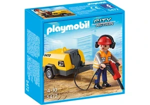 Playmobil 5472 City Action Bauarbeiter mit Presslufthammer