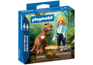 Playmobil 72172 Dinos DuoPack T-Rex mit Forscherin
