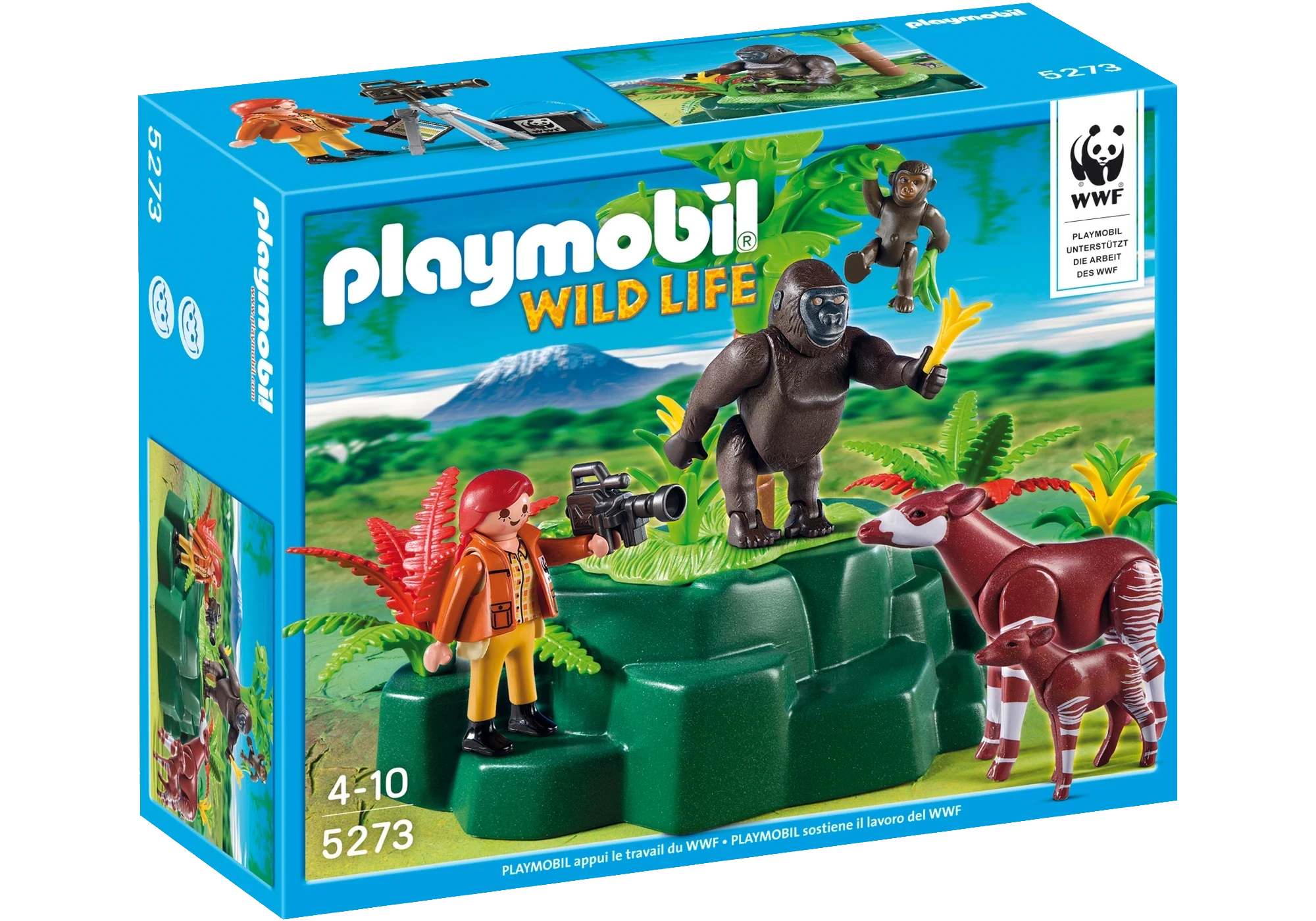 Playmobil 5273 Wild Life WWF - Zoologin bei Okapis und Gorillas