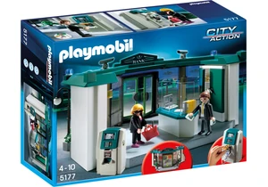 Playmobil 5177 City Action Polizei Bank mit Geldautomat