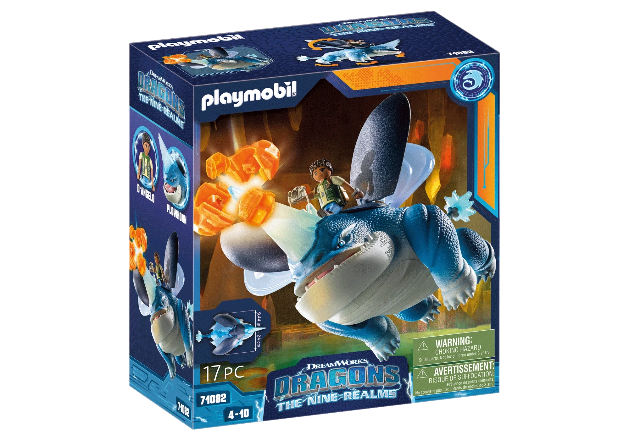 Playmobil 71082  Dragons: The Nine Realms  Plowhorn & DAngelo