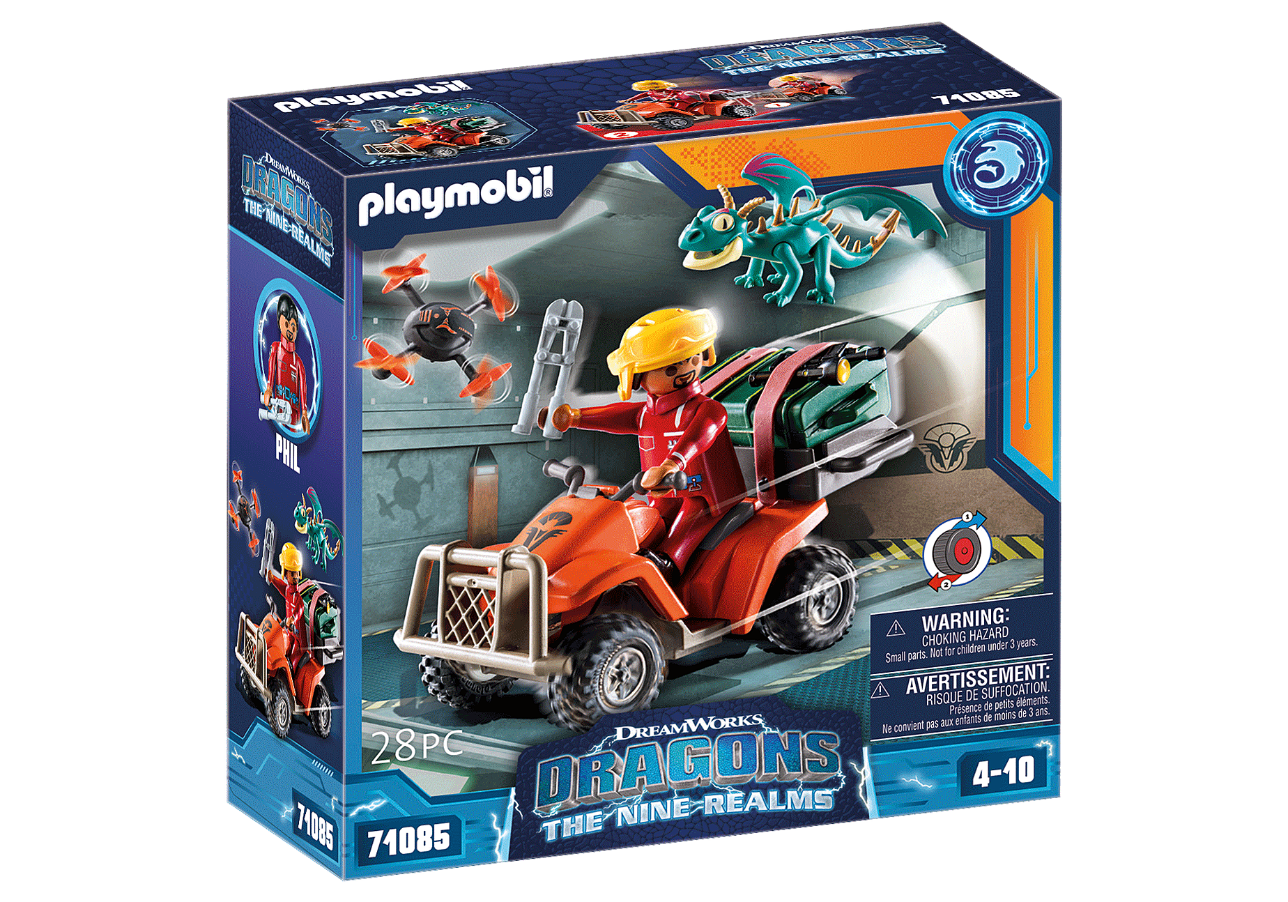 Playmobil 71085  Dragons: The Nine Realms  Icaris Quad & Phil