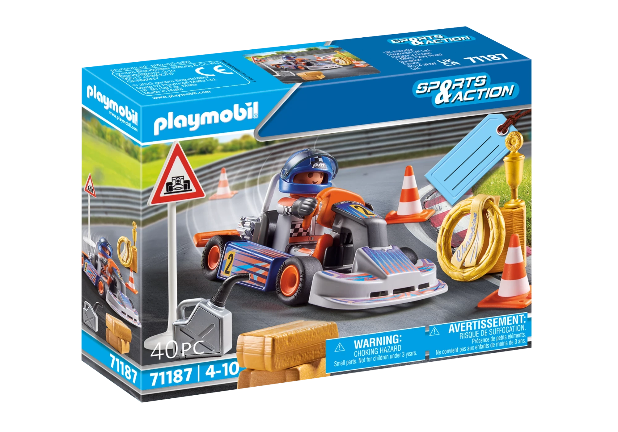 Playmobil 71187  Sports & Action Geschenkset Racing-Kart