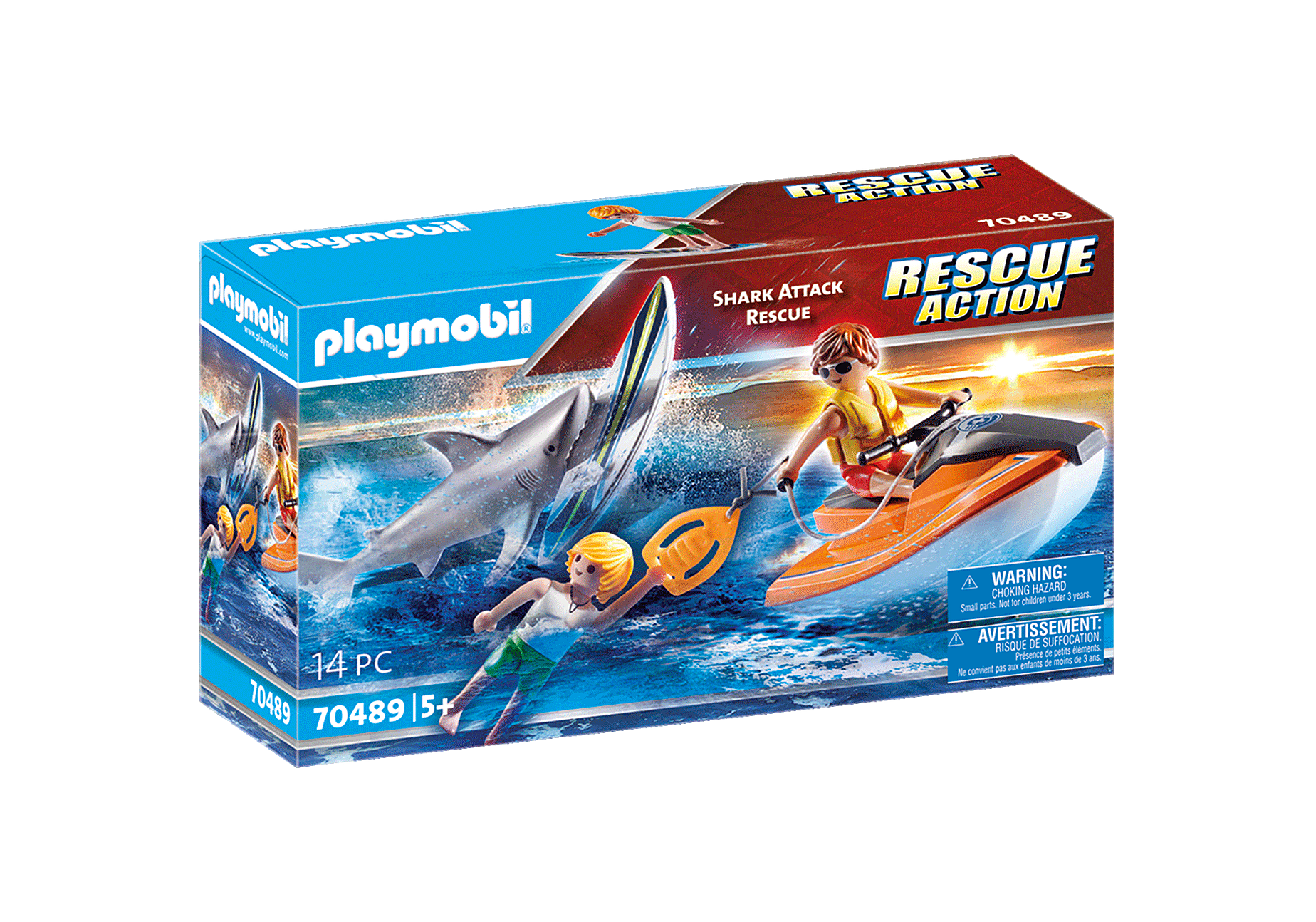 Playmobil 70489  Rescue Action  Shark Attack Rescue