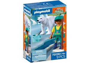 Playmobil 72090  Animals & Friends  Zoo: Eisbär und Pfleger