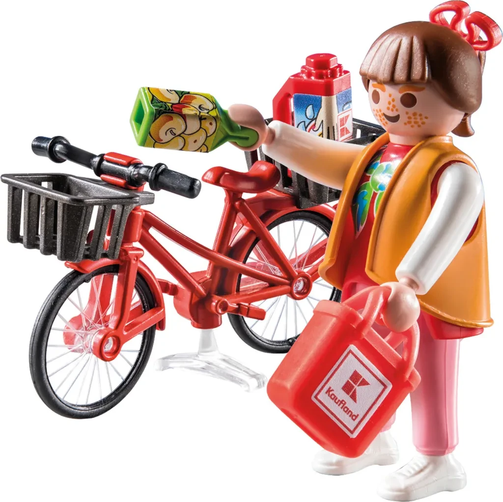 Playmobil 71390 Kaufland Fahrrad-Einkäuferin