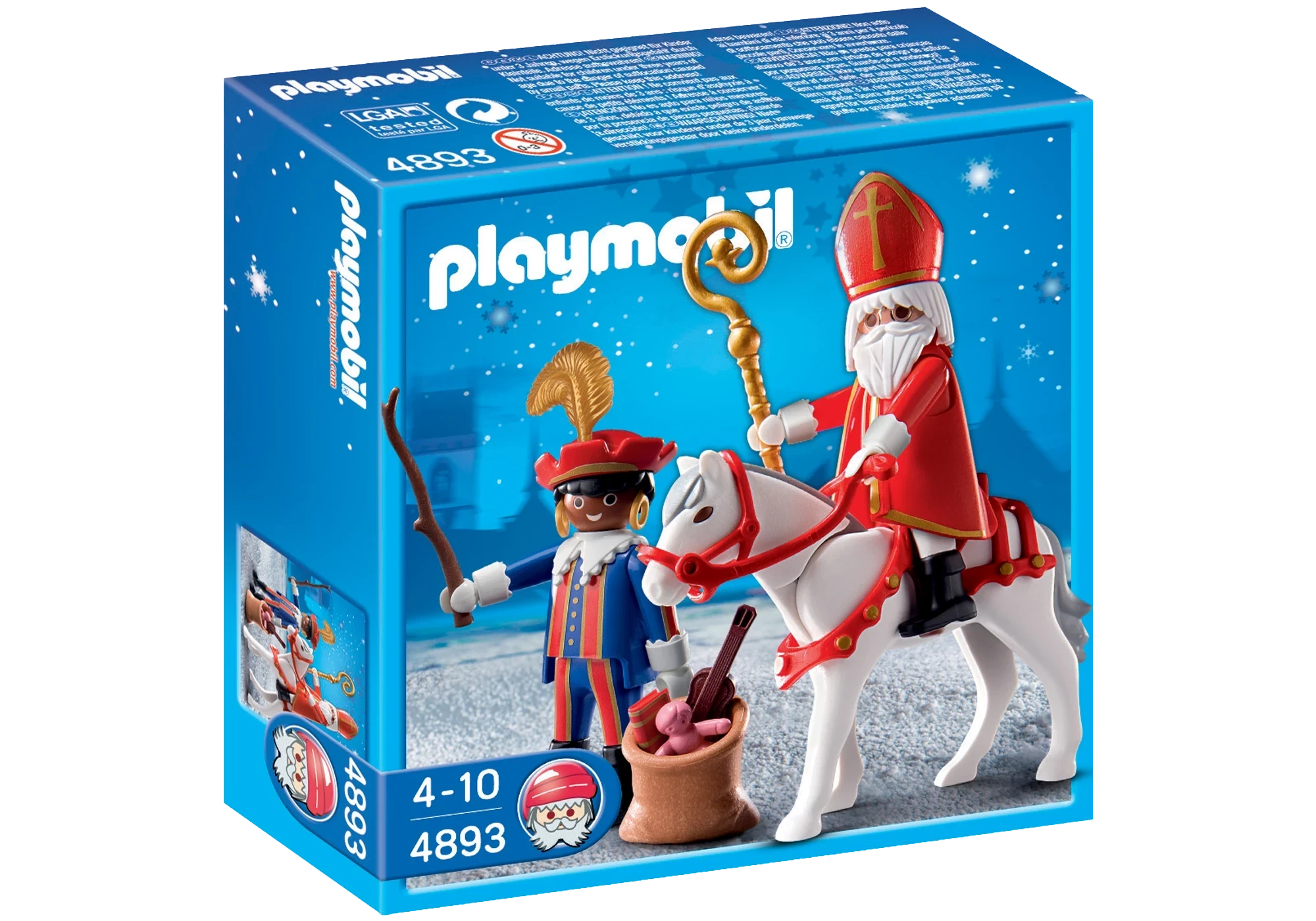 Playmobil 4893  Christmas  St. Nikolaus und Knecht Ruprecht mit Pferd