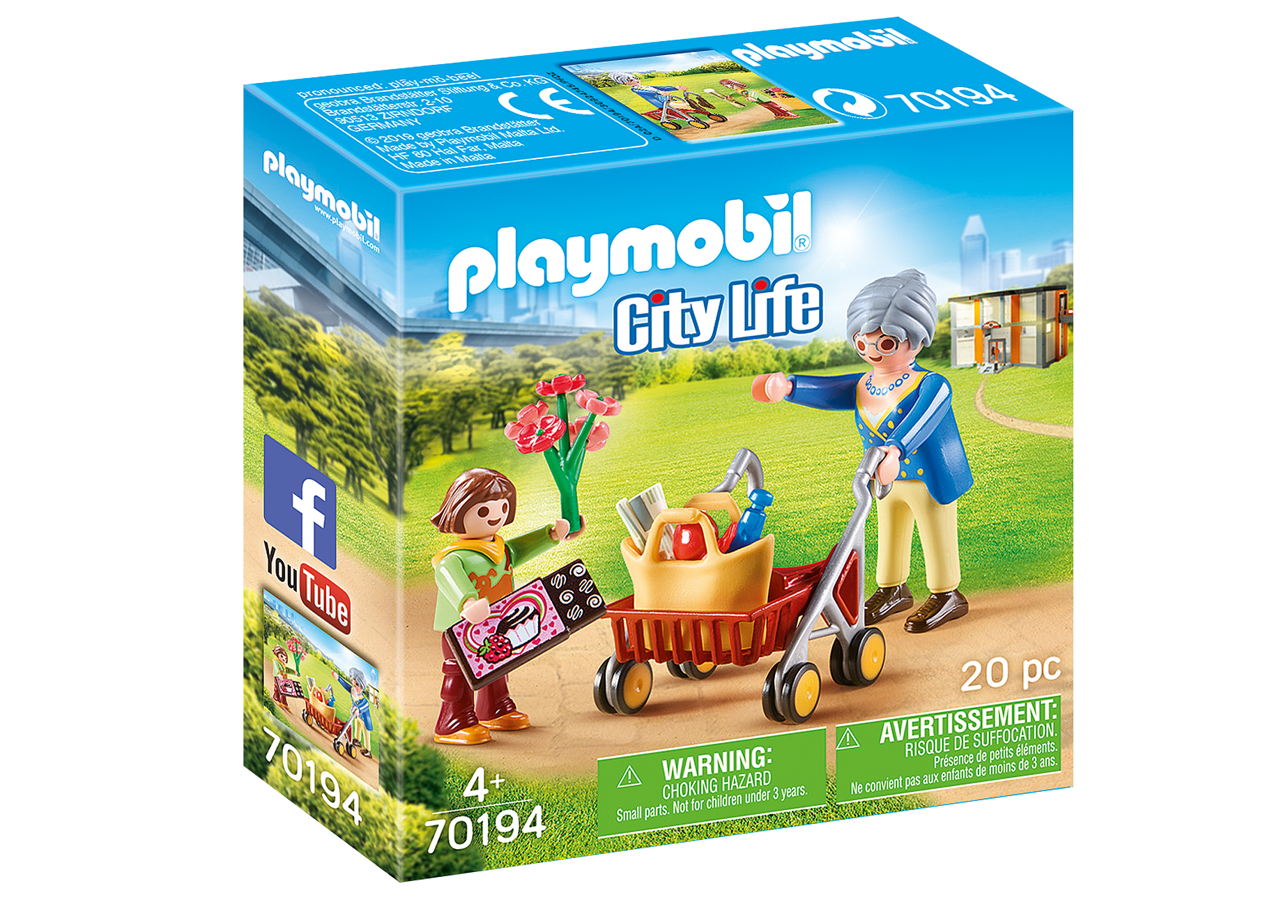 Playmobil 70194  City Life  Oma mit Rollator
