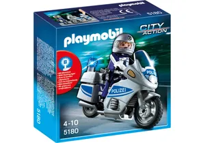 Playmobil 5180  City Action  Polizeimotorrad mit Blinklicht