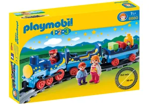 Playmobil 6880 1-2-3   Sternchenbahn mit Schienenkreis