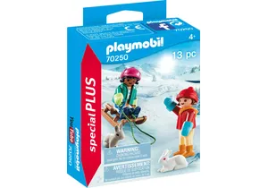 Playmobil 70250  Special Plus  Kinder mit Schlitten