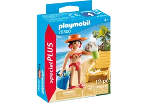 Playmobil 70300  Special Plus  Urlauberin mit Liegestuhl