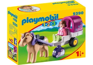 Playmobil 9390 1-2-3   Pferdekutsche