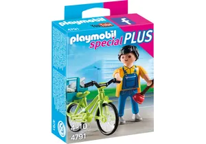 Playmobil 4791  Special Plus  Handwerker mit Fahrrad