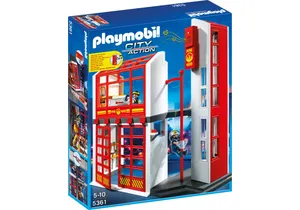 Playmobil 5361  City Action  Feuerwehrstation mit Alarm