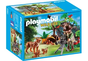 Playmobil 5561  Wild Life  Luchsfamilie mit Tierfilmer
