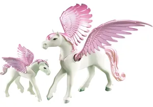 Produktbild von Playmobil 6461    Pegasus mit Fohlen (Folienverpackung)