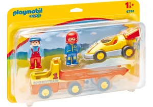Playmobil 6761 1-2-3   Rennauto mit Transporter