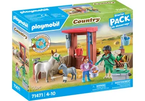 Playmobil 71471  Country Starter Pack Tierarzteinsatz bei den Eseln