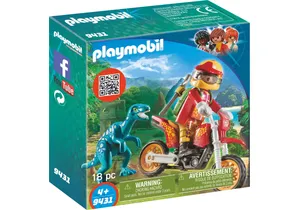 Playmobil 9431    Motocross-Bike mit Raptor