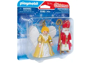 Playmobil 5592  Christmas DuoPack St. Nikolaus und Weihnachtsengel