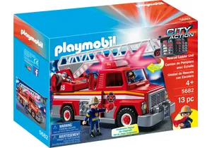 Playmobil 5682  City Action  Amerikanischer Feuerwehr Leiterwagen