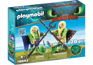 Playmobil 70042  Dragons  Raffnuss und Taffnuss im Fluganzug