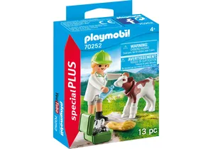 Playmobil 70252  Special Plus  Tierärztin mit Kälbchen