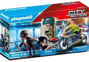 Playmobil 70572  City Action  Polizei-Motorrad: Verfolgung des Geldräubers