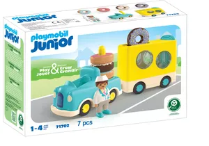 Playmobil 71702 Junior   Verrückter Donut Truck mit Stapel- und Sortierfunktion