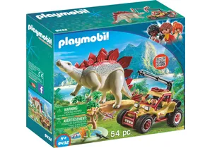 Playmobil 9432  Dinos  Forschermobil mit Stegosaurus und Seilwinde